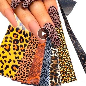 Ten sheets of nail foils , bulk and save!